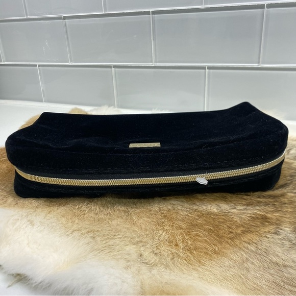 Giorgio Armani Cosmetic Velour Luxe Make up Bag Velvet Exterior Pouch - Picture 4 of 10